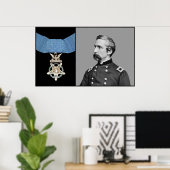 Poster J.L. Chamberlain et la Médaille d'honneur (Bureau à domicile)