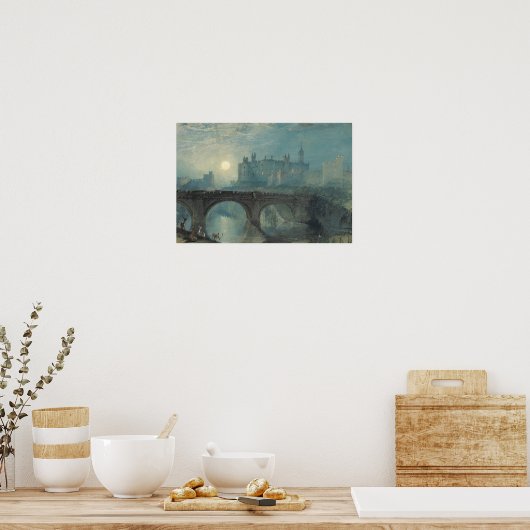 Poster J.M.W. Turner - Château d'Alnwick (Cuisine)