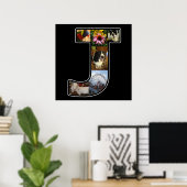 Poster J Monogram Créez votre propre collection de photos (Bureau à domicile)