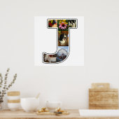 Poster J Monogram Créez votre propre collection photo per (Cuisine)