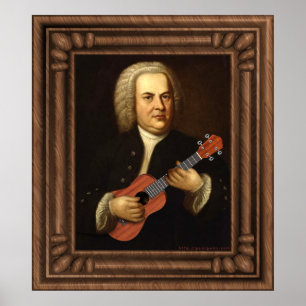 Poster J.S. Bach sur Uke