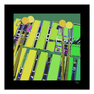 Poster J Spoelstra ici vient la bande - Marimba