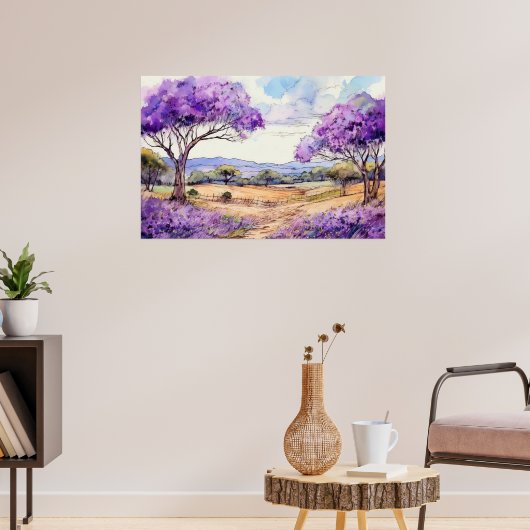 Poster Jacaranda de Maui dans les terres (Salon 3)