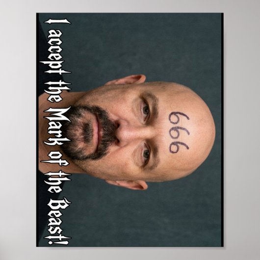 Poster J'accepte la marque (Devant)