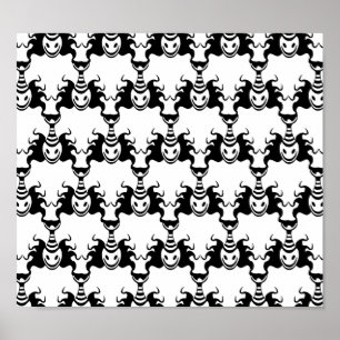 Poster Jack dans le Motif d'entrelacement de boîte