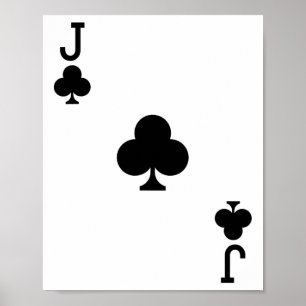 Poster Jack De Clubs Costume Halloween Deck De Cartes