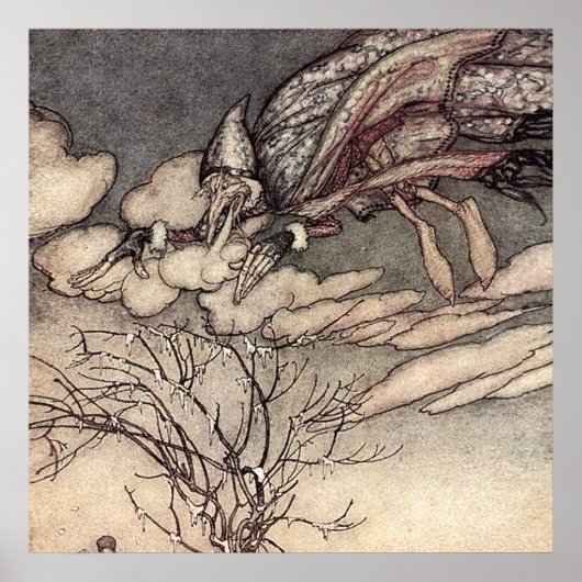 Poster "Jack Frost" par Arthur Rackham (Devant)