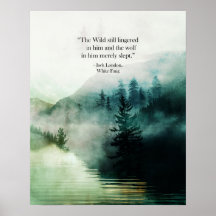 Jack London Citation Art Print