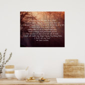 Poster Jack London Citation sur la vie ! (Cuisine)