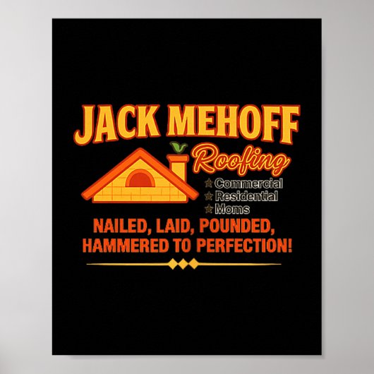 Poster Jack Mehoff Unhinged Dirty Adult Joke Gag Funny Ra (Devant)