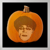 Poster Jack o' Lantern Caligari Face, Citrouille d'Hallow (Devant)