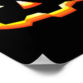 Poster Jack-o'-lantern Face Citrouille Eyelashes Hallowee (Coin)