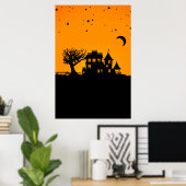 Poster Jack-o'-lantern Manor (Bureau à domicile)