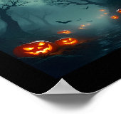 Poster Jack-O'Lanterns et Pleine lune (Coin)