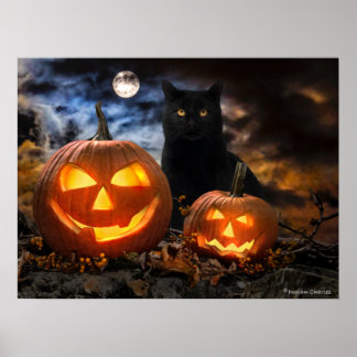 Poster "Jack O'Lanterns & Jet"