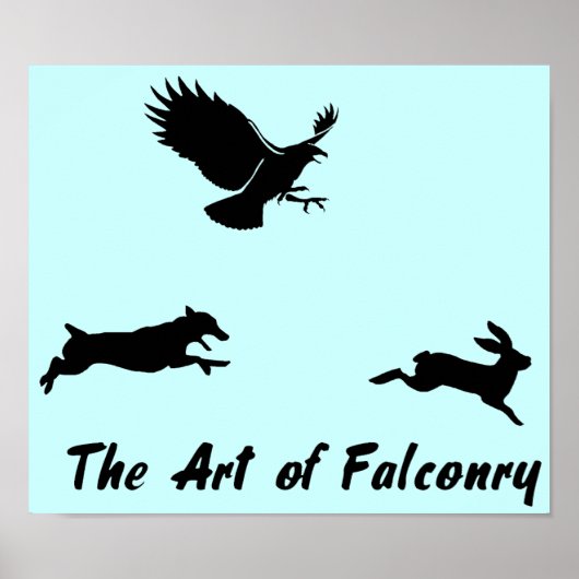 Poster Jack Russel et Falconry (Devant)