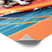 Poster Jack Russel Terrier Surfing (Coin)