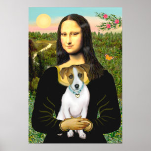 Poster Jack Russell 10 - Mona Lisa