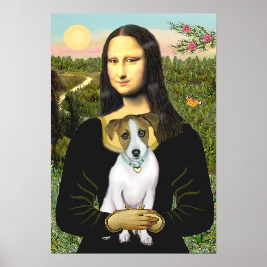 Poster Jack Russell 10 - Mona Lisa (Devant)