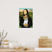 Poster Jack Russell 10 - Mona Lisa (Cuisine)
