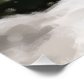 Poster Jack Russell Chien à Noël de neige (Coin)