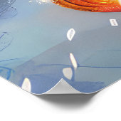 Poster Jack Russell Chien équitation Moto Noël (Coin)