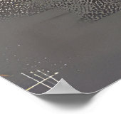 Poster Jack Russell Chien Festive de Noël (Coin)