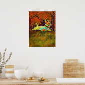 Poster jack russell dans les bois d'automne (Cuisine)