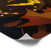 Poster Jack Russell Halloween Éffrayant (Coin)