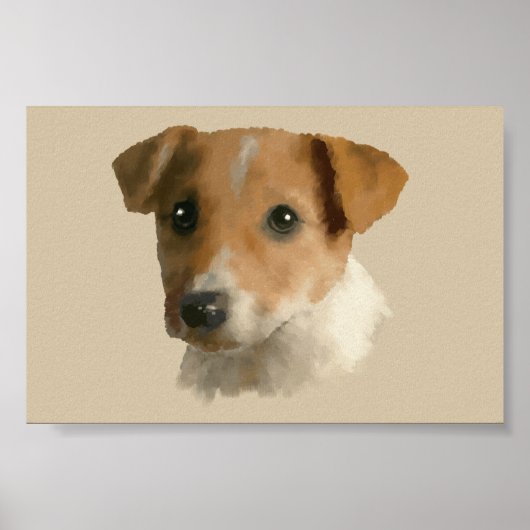 Poster Jack Russell Puppy (Devant)