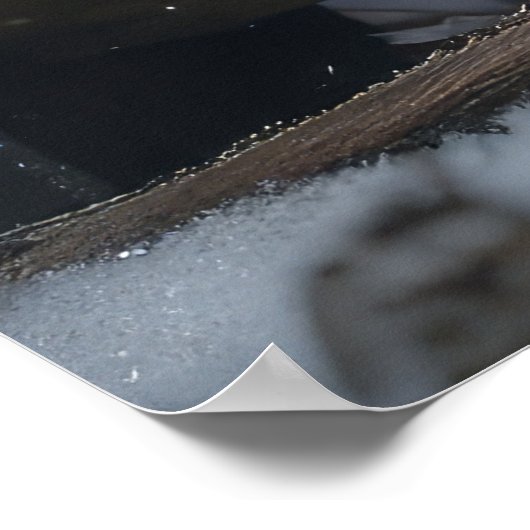 Poster Jack Russell Snowy Sleigh Décor de Noël (Coin)