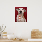 Poster Jack Russell Terrier Holding Ornament de Noël (Cuisine)