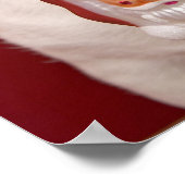 Poster Jack Russell Terrier Holding Ornament de Noël (Coin)