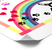 Poster Jack Russell Terrier Rainbow Bridge Art (Coin)