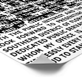 Poster Jack Smith Anti Trump Accusation Citation politiqu (Coin)