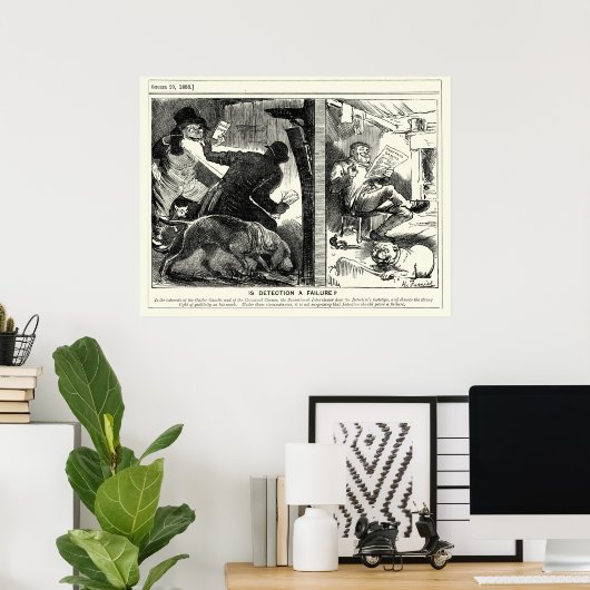 Poster Jack the Ripper - Is Detection A Failure, 1888 (Bureau à domicile)