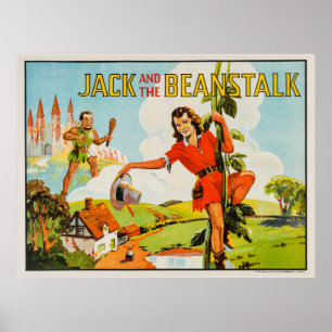 Poster Jack vintage et le Beanstalk
