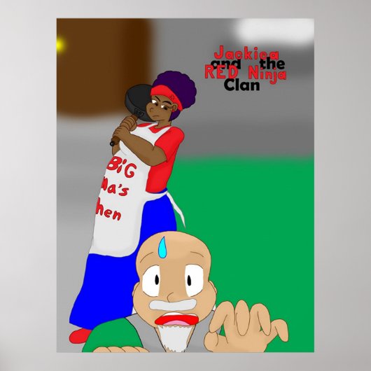 Poster Jackiea et la couverture de clan RED Ninja 12 (Devant)