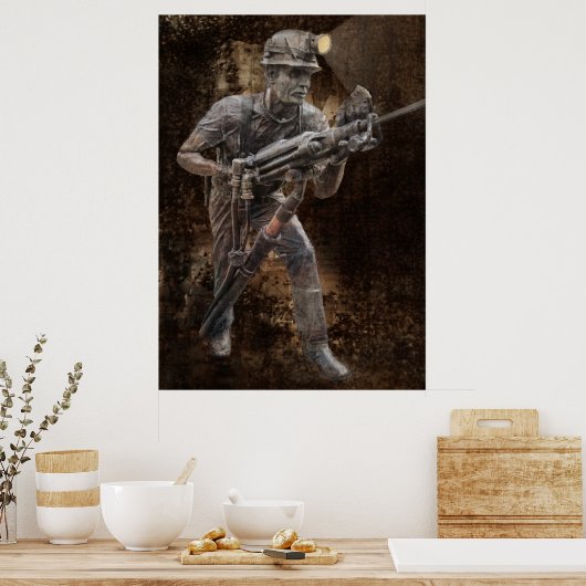 Poster JACKLEG DRILLING par MINER (Cuisine)