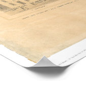 Poster Jackson, CA. Carte panoramique 1857 (0766A) (Coin)