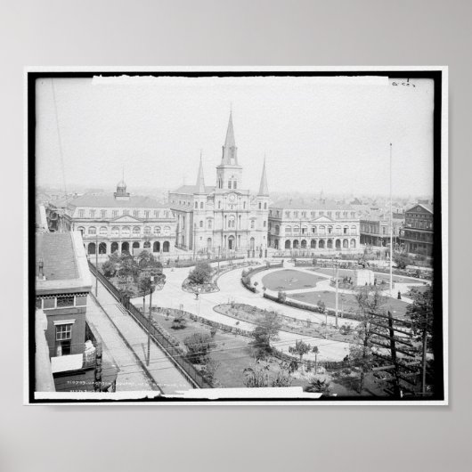 Poster Jackson Carré, Nouvelle-Orléans, La. c1905 (Devant)