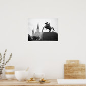 Poster Jackson Carré, Nouvelle-Orléans, Louisiane (Cuisine)