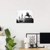 Poster Jackson Carré, Nouvelle-Orléans, Louisiane (Bureau à domicile)