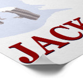 Poster Jackson Hole Ski Resort (Coin)