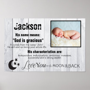 Poster Jackson Photo et nom Signification
