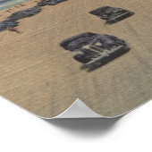 Poster Jacksonville Beach, FL - L'Océan le plus étendu du (Coin)