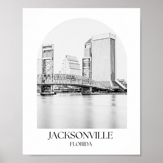 Poster Jacksonville Florida Arch (Devant)