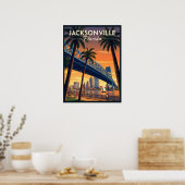 Poster Jacksonville Floride (Cuisine)