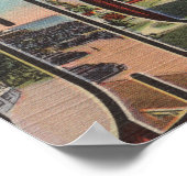 Poster Jacksonville, Floride - Scènes de grandes lettres (Coin)