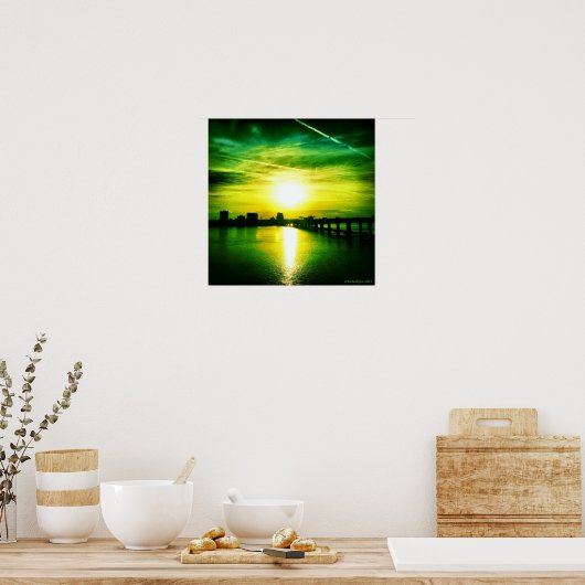 Poster Jacksonville Skylines (Cuisine)